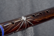 African Blackwood  Native American Flute, Minor, Mid A#-4, #R7K (9)
